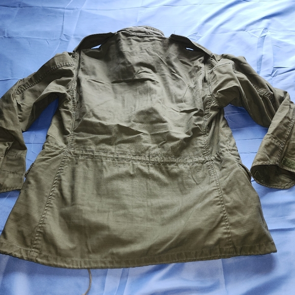 VINTAGE US MILITARY M-65 FIELD JACKET OG 107 OLIVE GREEN SIZE MEDIUM IS USED - Picture 9 of 16
